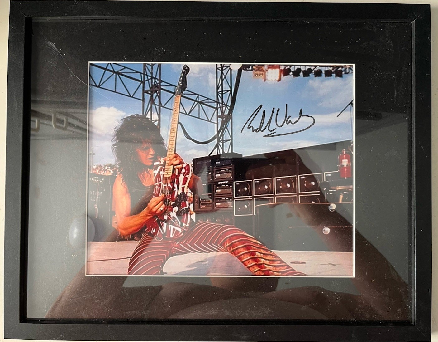 Eddie Van Halen signed autographed photo 8x10 framed 11x14 COA Hologram Eddie Van Halen signed autographed photo 8x10 framed 11x14 COA Hologram
