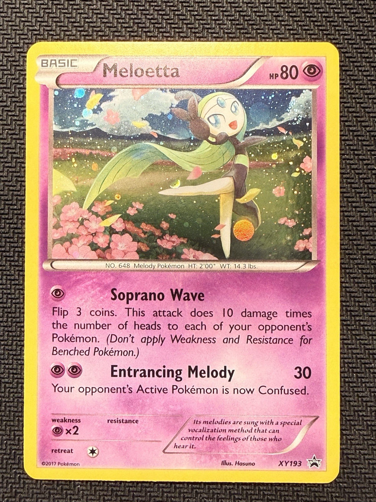 Meloetta XY193 XY Holo Meloetta XY193 XY Holo