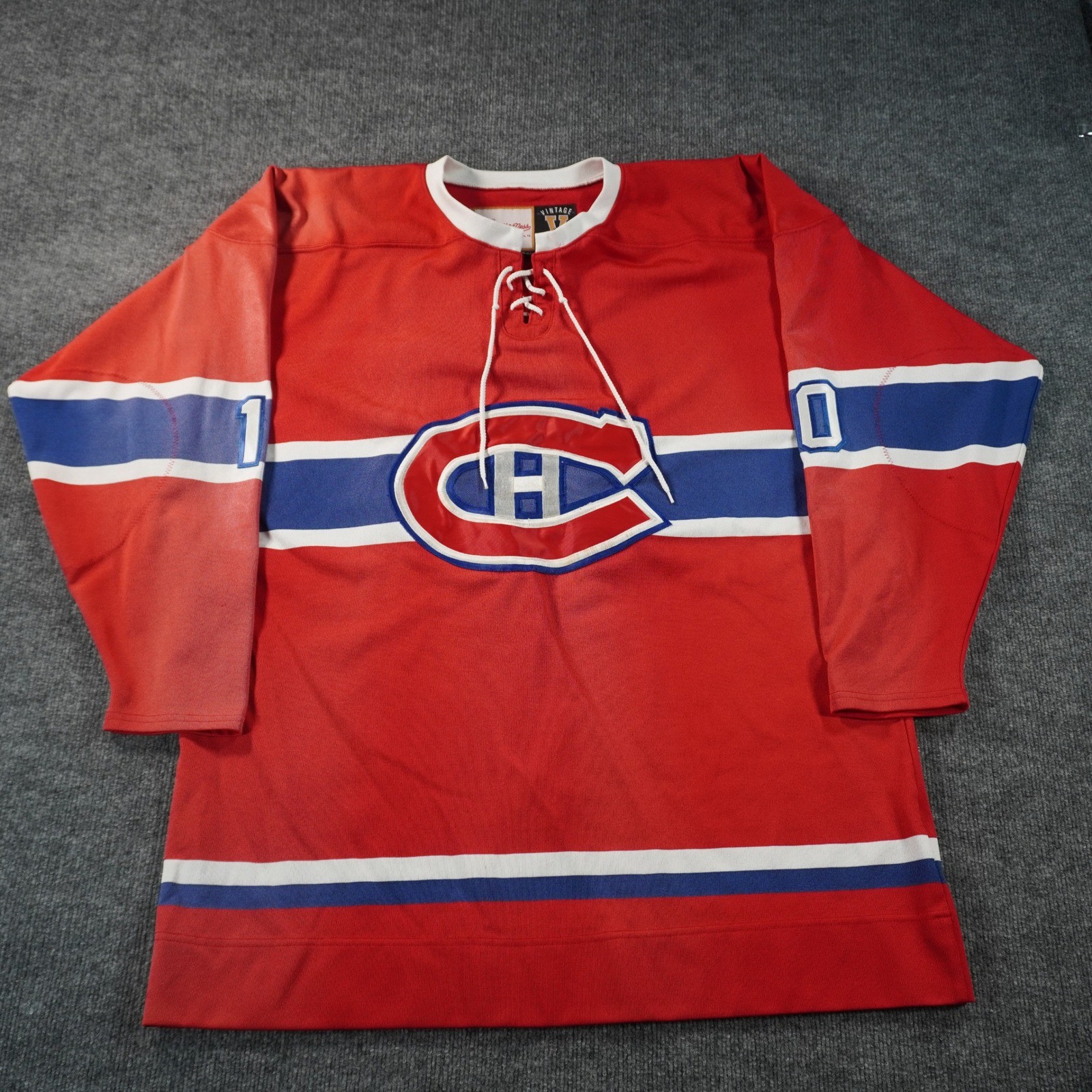 Mitchell & Ness Authentic Montreal Canadiens 1972-73 Lefleur #10 Jersey Size 56