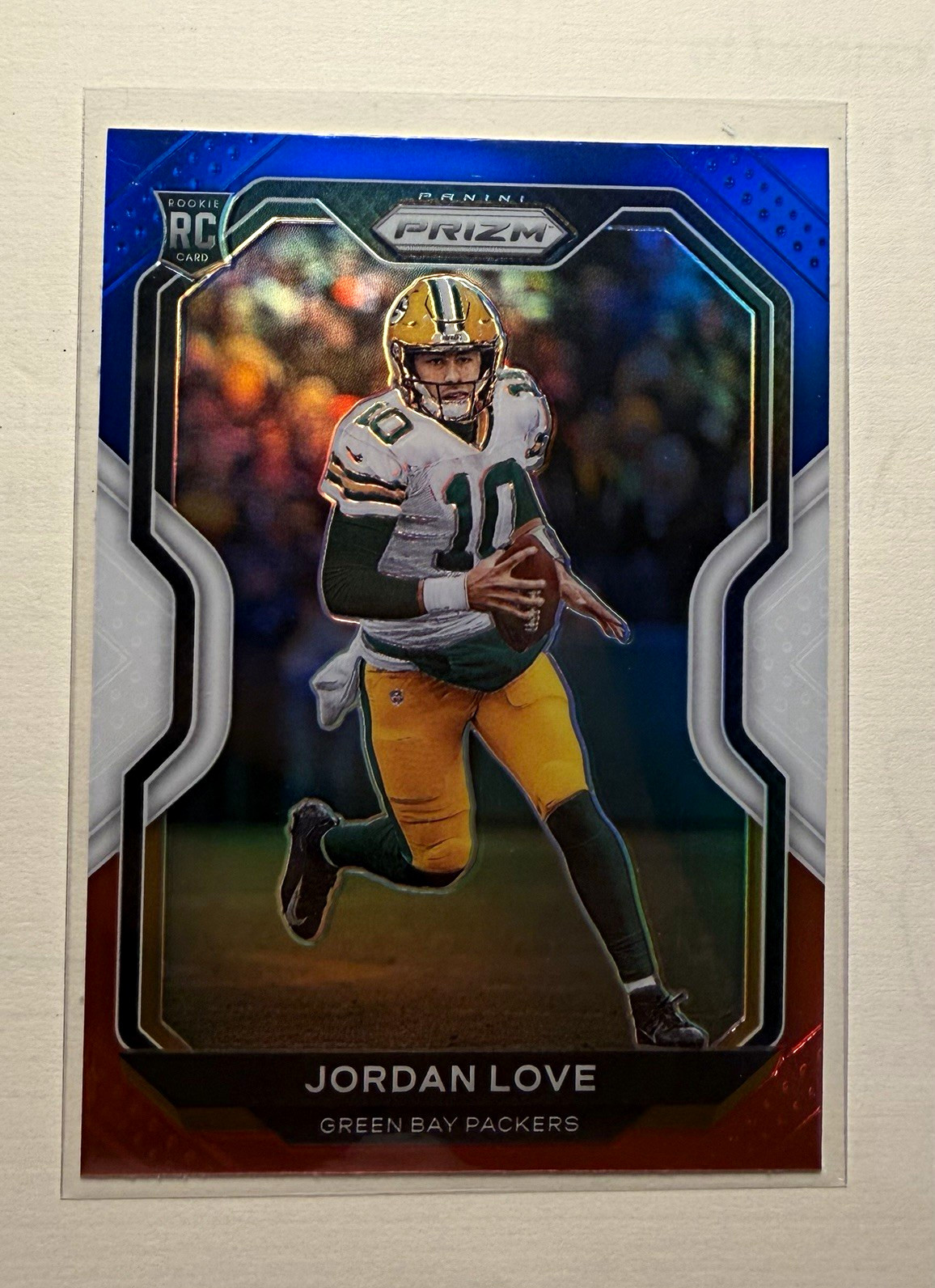 2020 Panini Prizm Football Jordan Love RC Green Bay Packers #363 Red/White/Blue