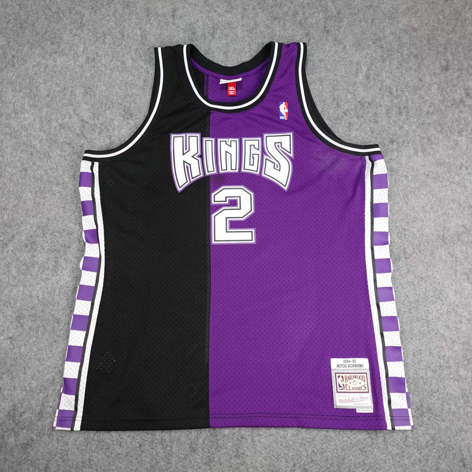 Sacramento Kings Jersey Mens 3XL NBA Basketball Mitch Richmond 2 Mitchell & Ness