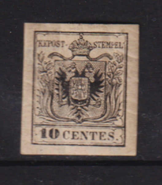 Austria - Lombardy-Venetia #3 mint, cat. $ 6,000.00 Austria - Lombardy-Venetia #3 mint, cat. $ 6,000.00