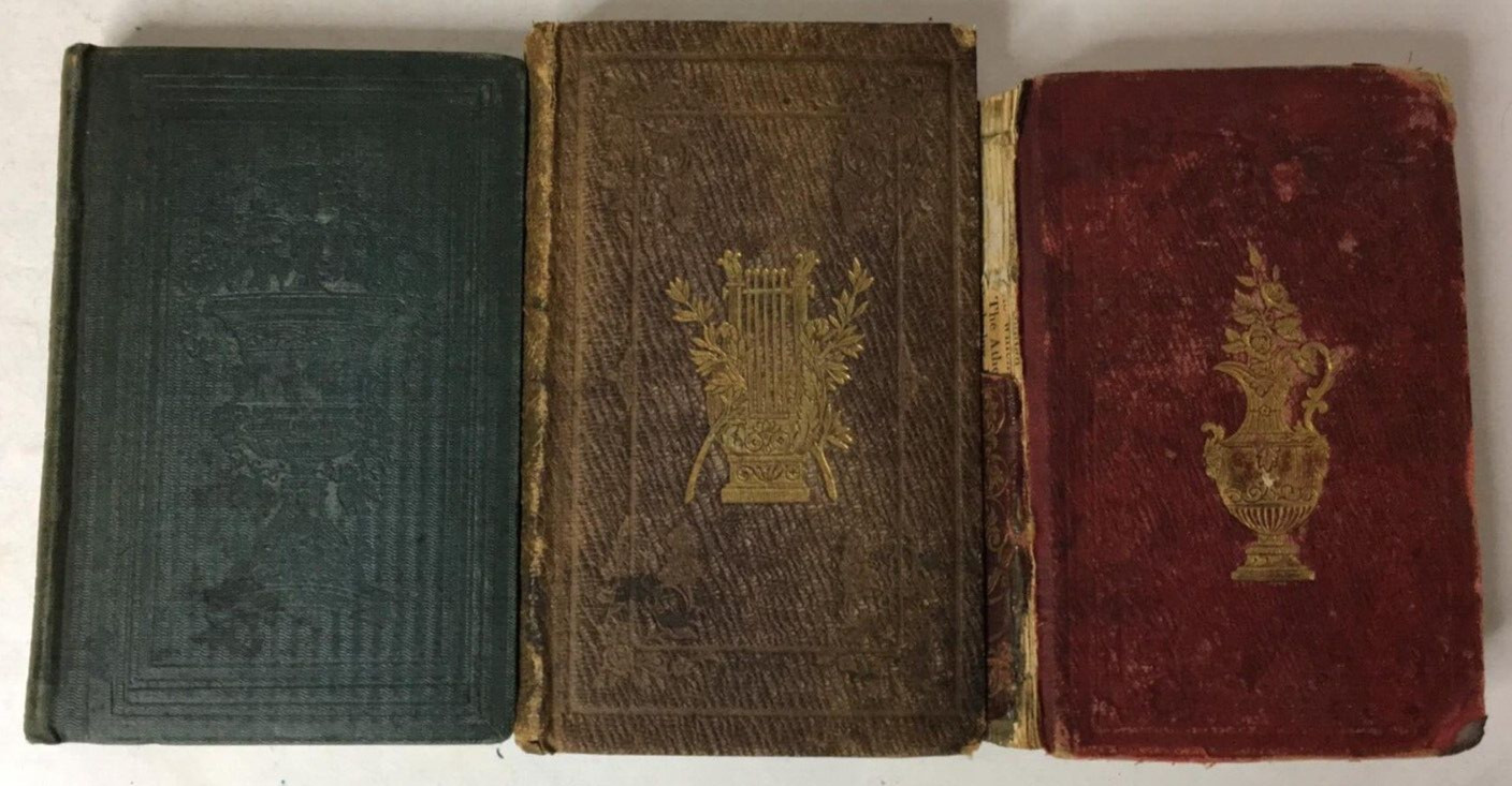1800s Tiny Antique HC Bundle Pleasures of Hope Lady of the Lake Thomas Campbell