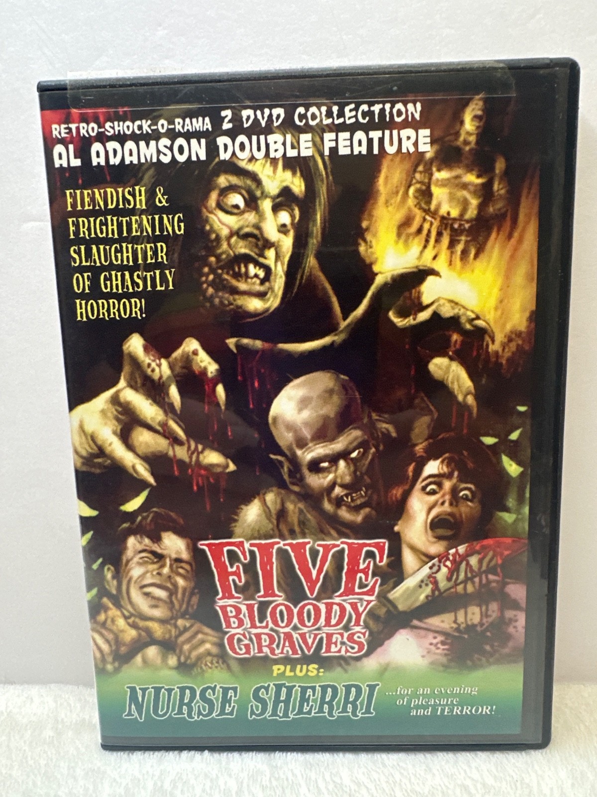 Five 5 Bloody Graves/ Nurse Sherri - Retro-Shock-O-Rama 70’s Cult Horror DVD Five 5 Bloody Graves/ Nurse Sherri - Retro-Shock-O-Rama 70’s Cult Horror DVD