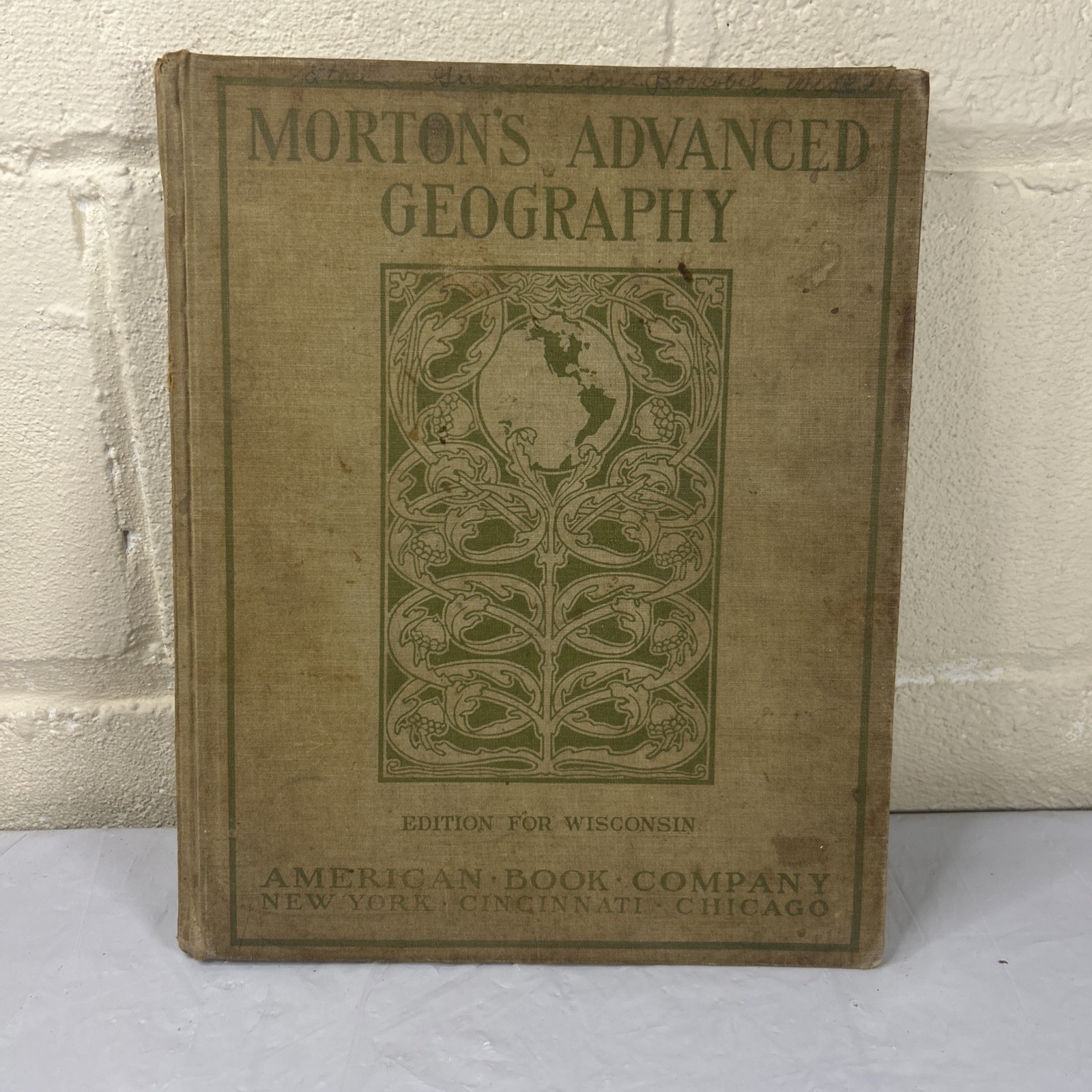 Vintage MORTON\'S ADVANCED GEOGRAPHY Book Maps Wisconsin Edition Vintage MORTON\'S ADVANCED GEOGRAPHY Book Maps Wisconsin Edition