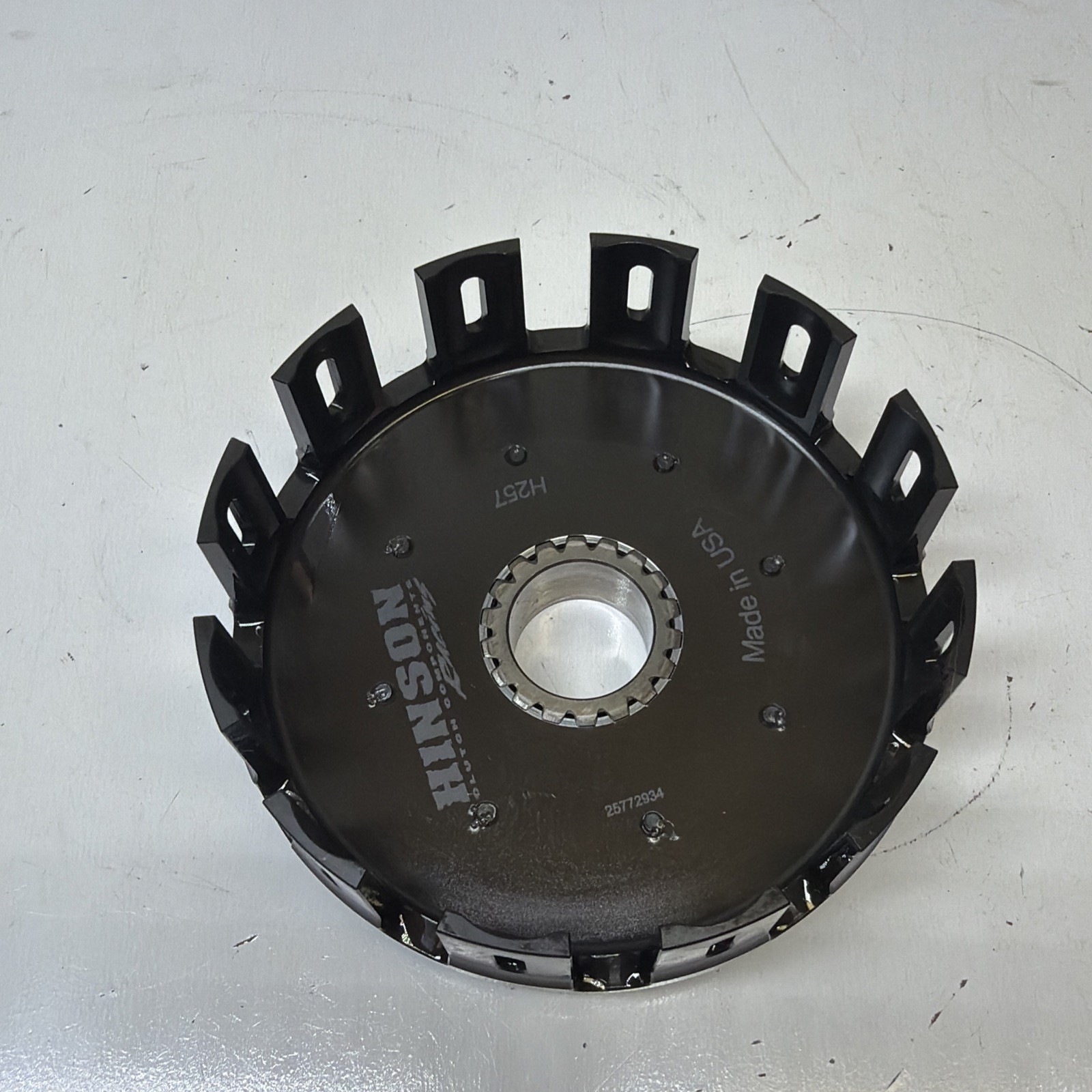 18 - 19 2018 KAWASAKI KX 250 F HISON RACING CLUTCH BASKET NO WEAR GREAT SHAPE