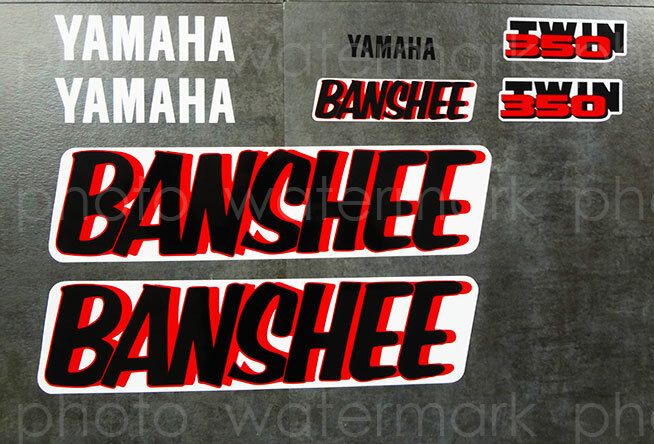 1987 87\' Yamaha Banshee 8pc full graphics kit stickers decals YFZ350 quad ATV