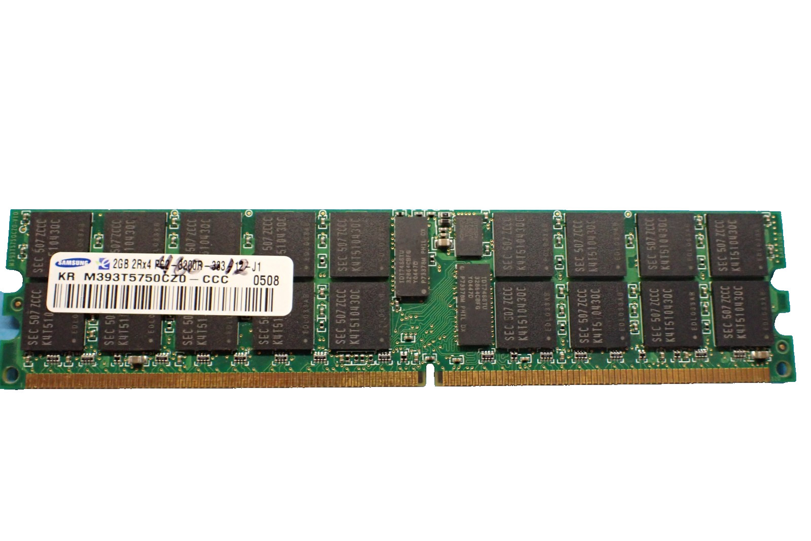 Lot of 12 Samsung M393T5750CZ0-CCC 2GB PC2-3200 DDR2-400MHz Memory RAM