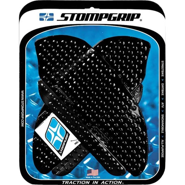 Stompgrip Volcano Profile Traction Pad Tank Grips - Black - Honda - CBR 07-12
