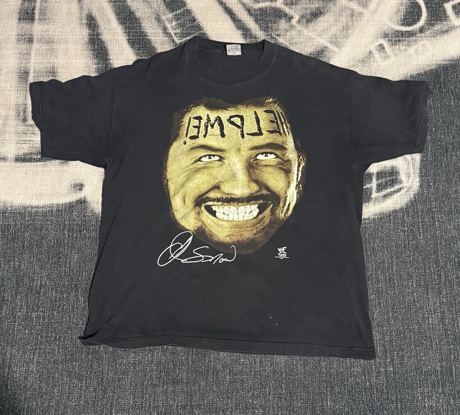 Vintage 90s WWF Al Snow & Head Help Me Shirt XL Vintage 90s WWF Al Snow & Head Help Me Shirt XL