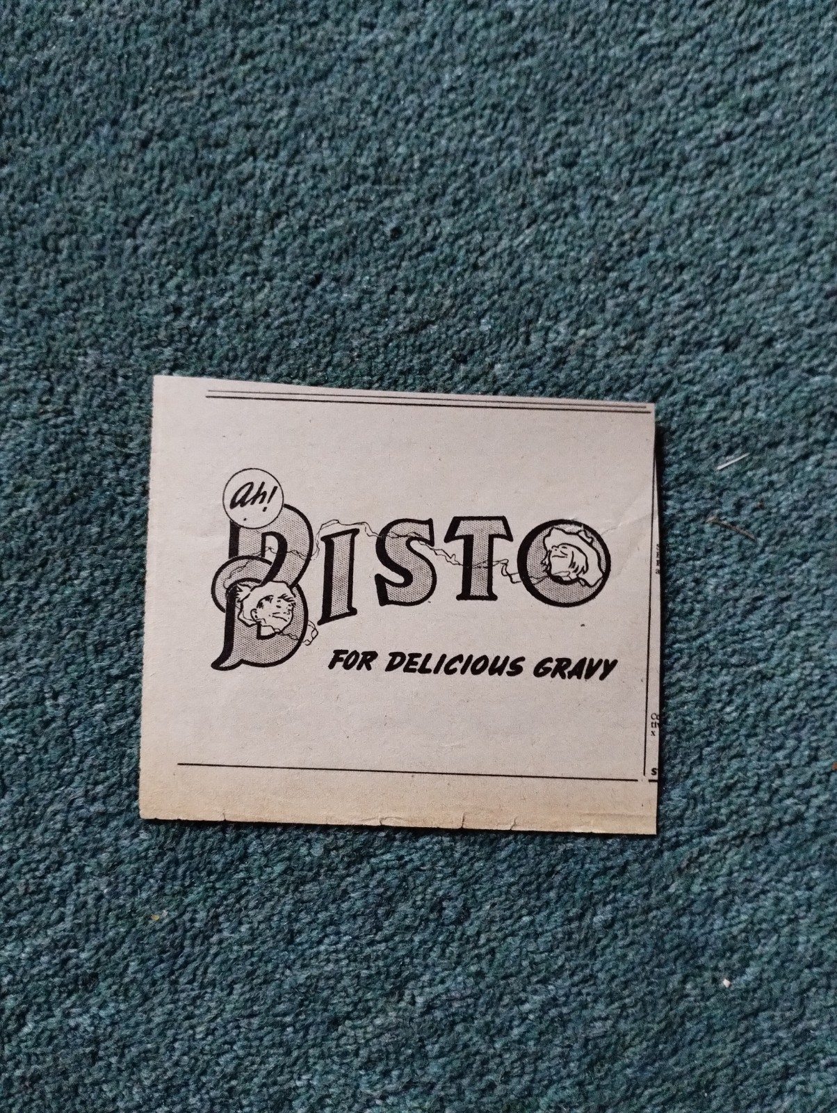 Sk242 Ephemera 1947 advert Bisto Gravy 