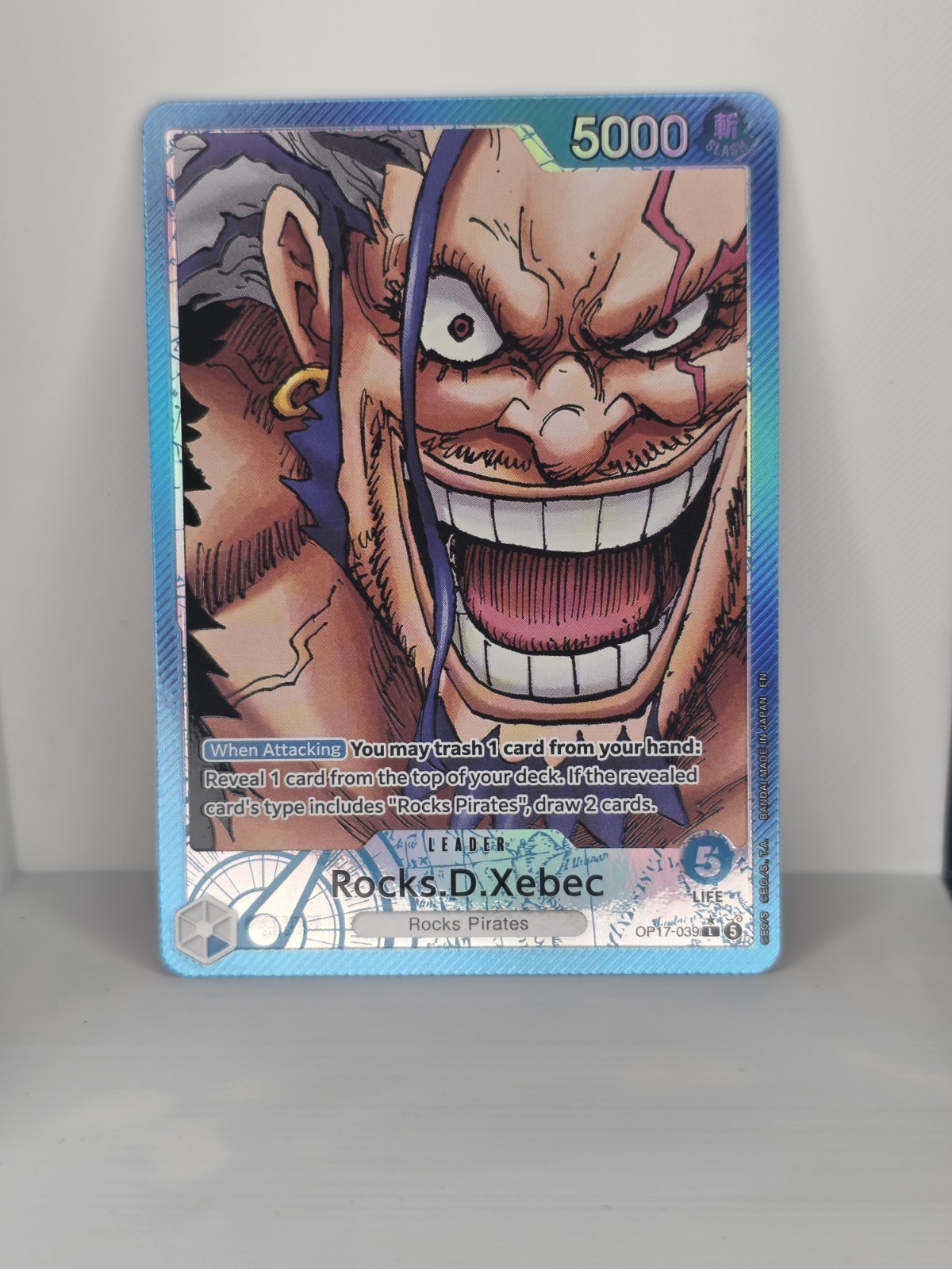 Rocks.D.Xebec (039) (Alternate Art) OP17-039 The World\'s Strongest Warriors Foil