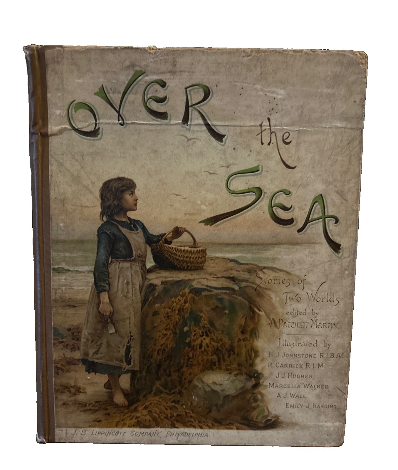 OVER THE SEA Martin A Patchett & Weatherly, F.E. Illus Hardi Coco  c1890