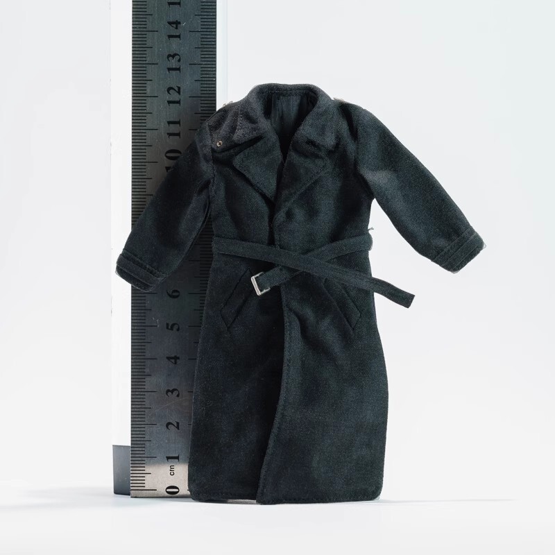 1/12 Scale Men Clothes Vintage Trench Coat For 6\ 1/12 Scale Men Clothes Vintage Trench Coat For 6\