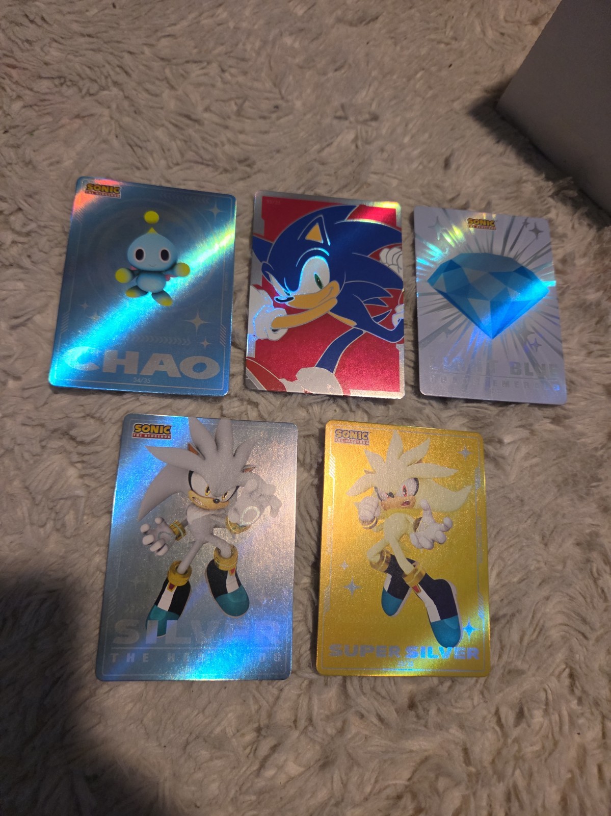 Wendy\'s 2026 Sonic The Hedgehog 35th Annivesary 5 Cards