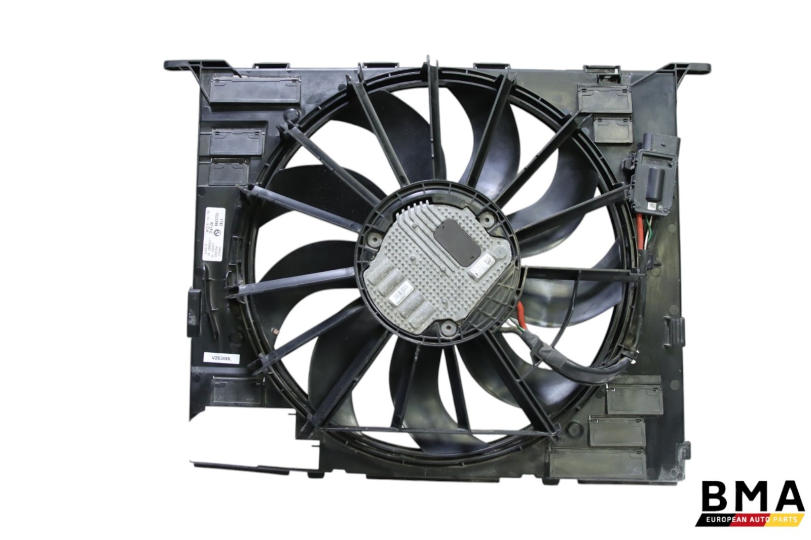 *Damaged* BMW M5 F90 Front Radiator Cooling Fan Assembly 2018 - 2023 OEM *Damaged* BMW M5 F90 Front Radiator Cooling Fan Assembly 2018 - 2023 OEM