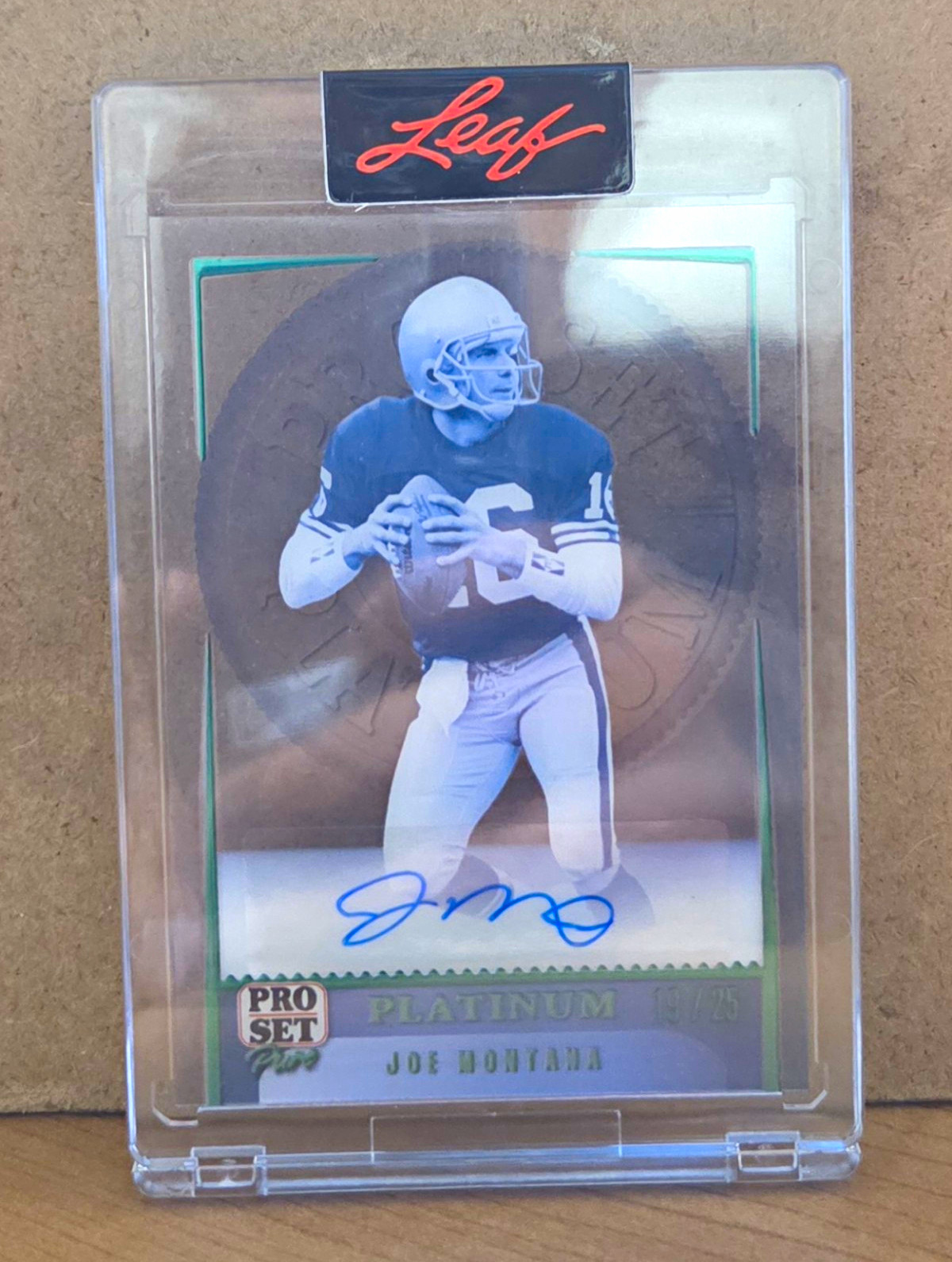 Leaf 2023 Pro Set Pure Platinum Joe Montana 49ers Auto P-JM1 15/25 Leaf 2023 Pro Set Pure Platinum Joe Montana 49ers Auto P-JM1 15/25