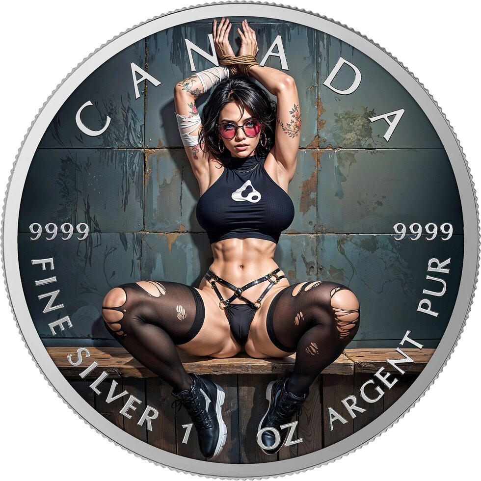 2026 Canada Maple Leaf Naughty Arrest Edition 1 oz Silver Coin (03/12)