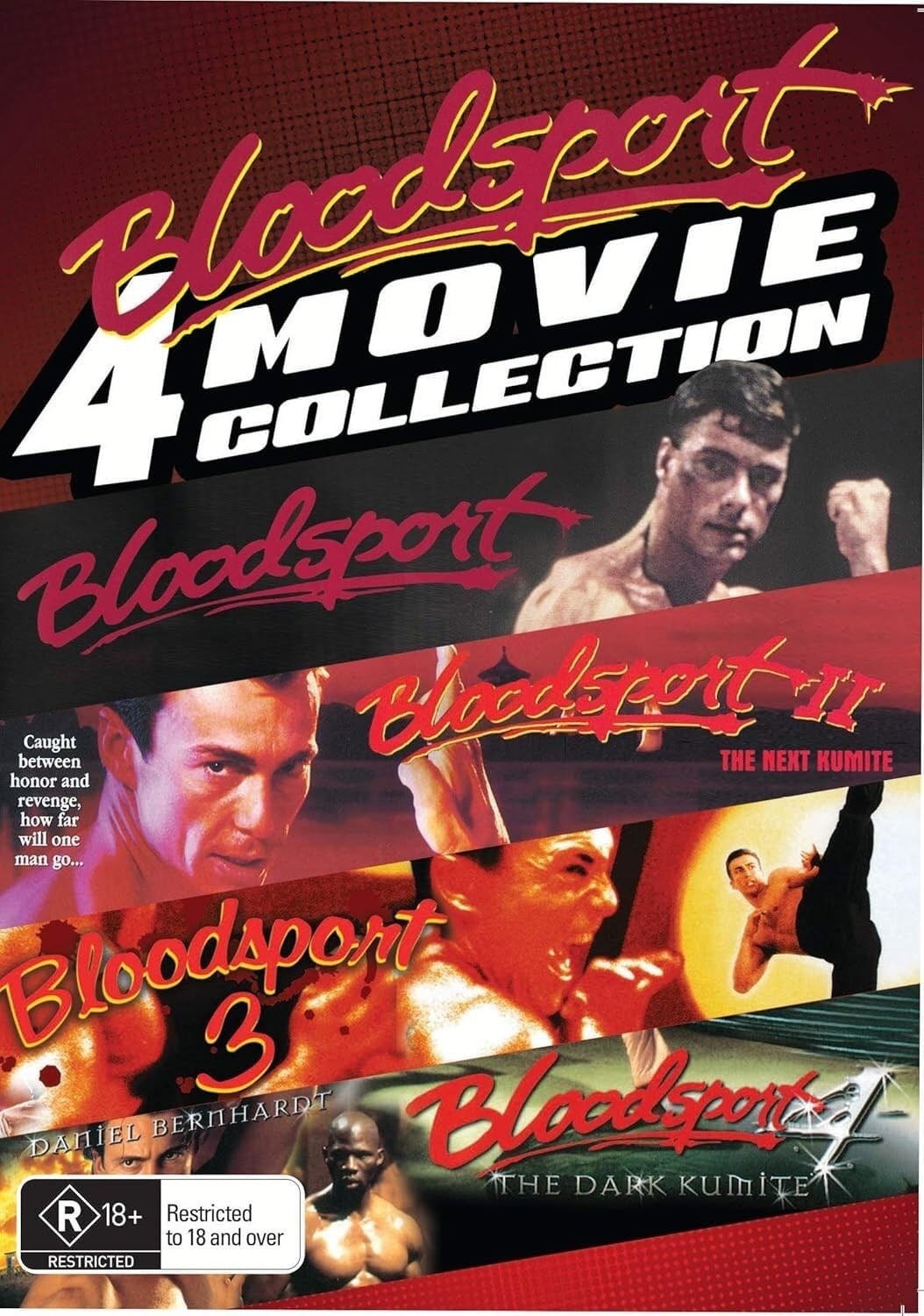 Bloodsport: 4 Movie Collection (DVD) Daniel Bernhardt Donald Gibb James Hong