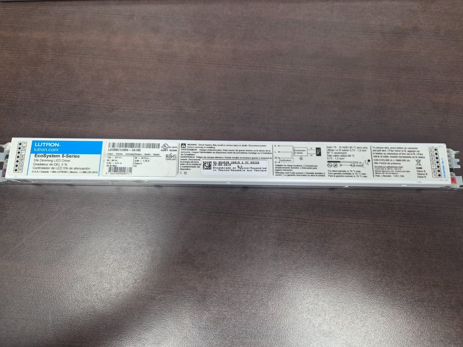 Lutron Driver LDE55U1UMN-CA100