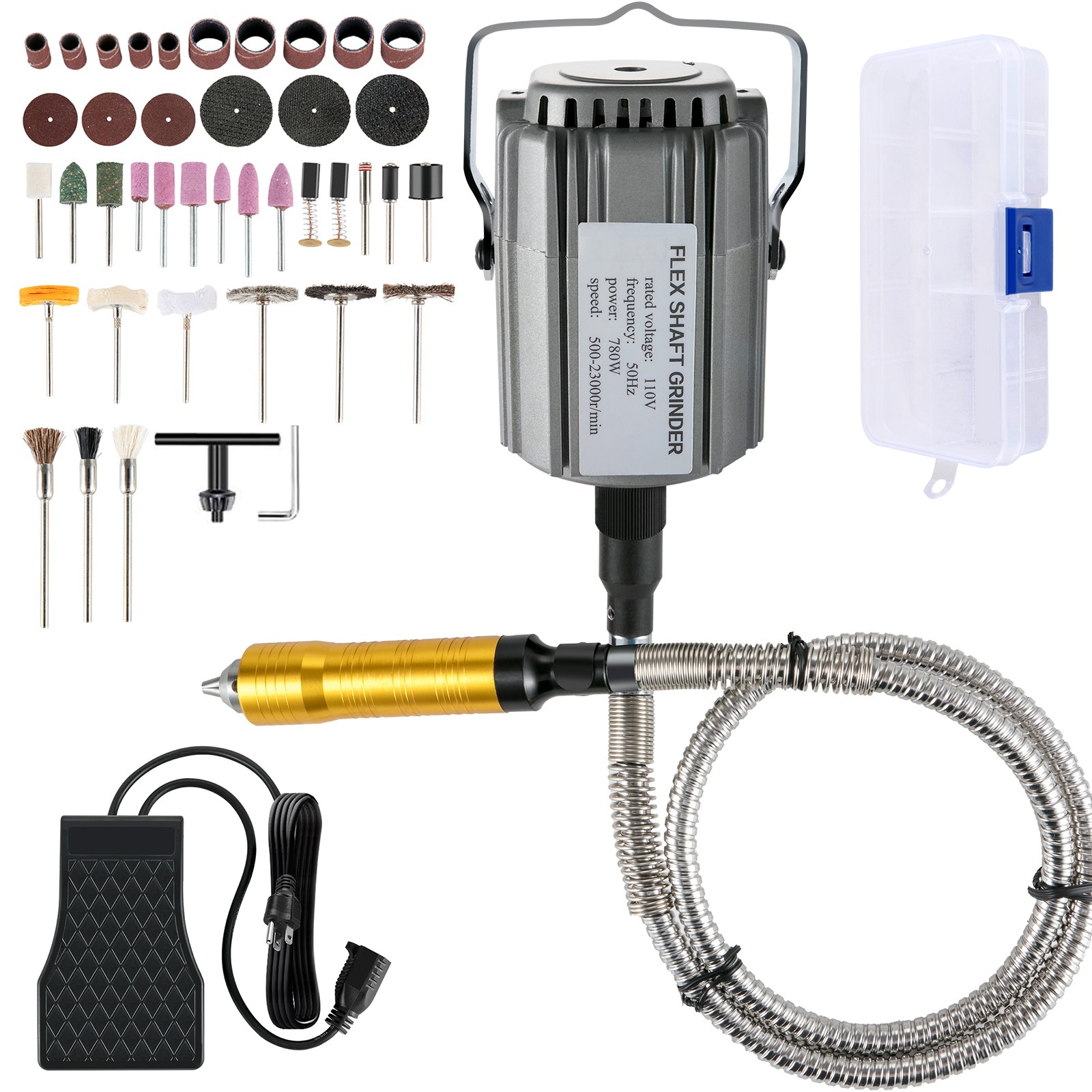Uimoso Hanging Flexshaft Mill Jewelry Tools Foot Switch 6.5mm 780W No Leakage Uimoso Hanging Flexshaft Mill Jewelry Tools Foot Switch 6.5mm 780W No Leakage