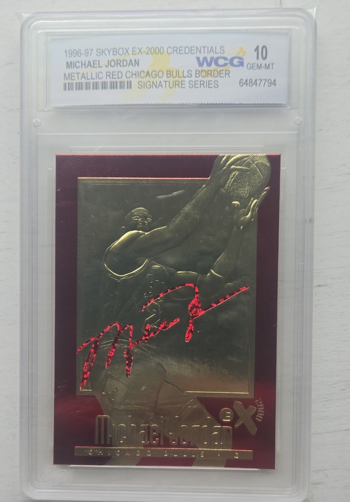 1999-00 23KT Gold Card Fleer Reprints - 1997-98 Ex2000 Michael Jordan Marble...