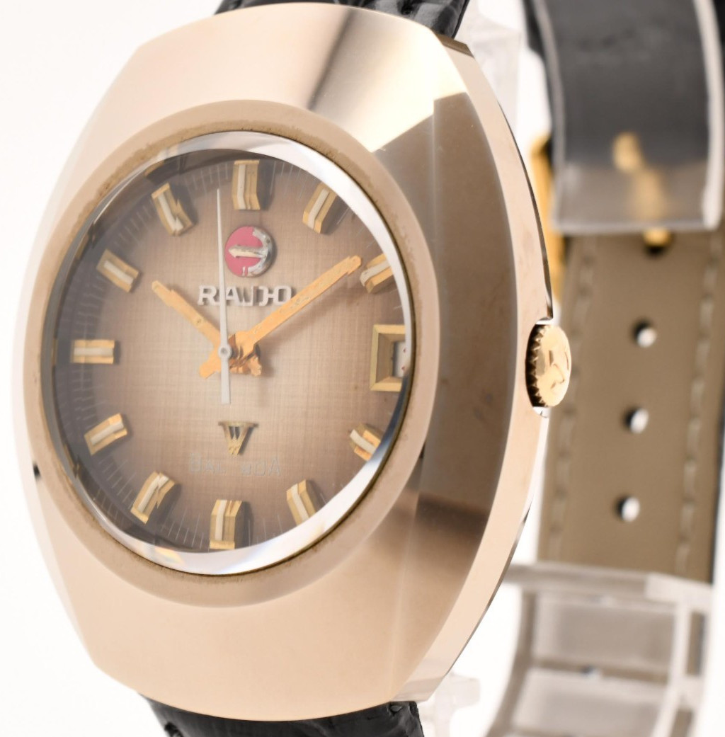 Vintage [Near MINT] RADO BALBOA V Fancy Gold Date 37mm Mens Automatic Watch
