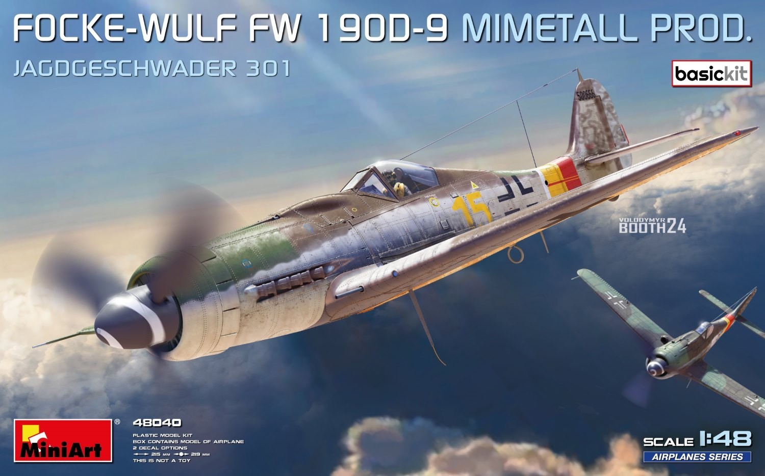 MiniArt 48040 Focke-Wulf Fw 190D-9. Mimetall Prod. Jagdgeschwader 301 1/48