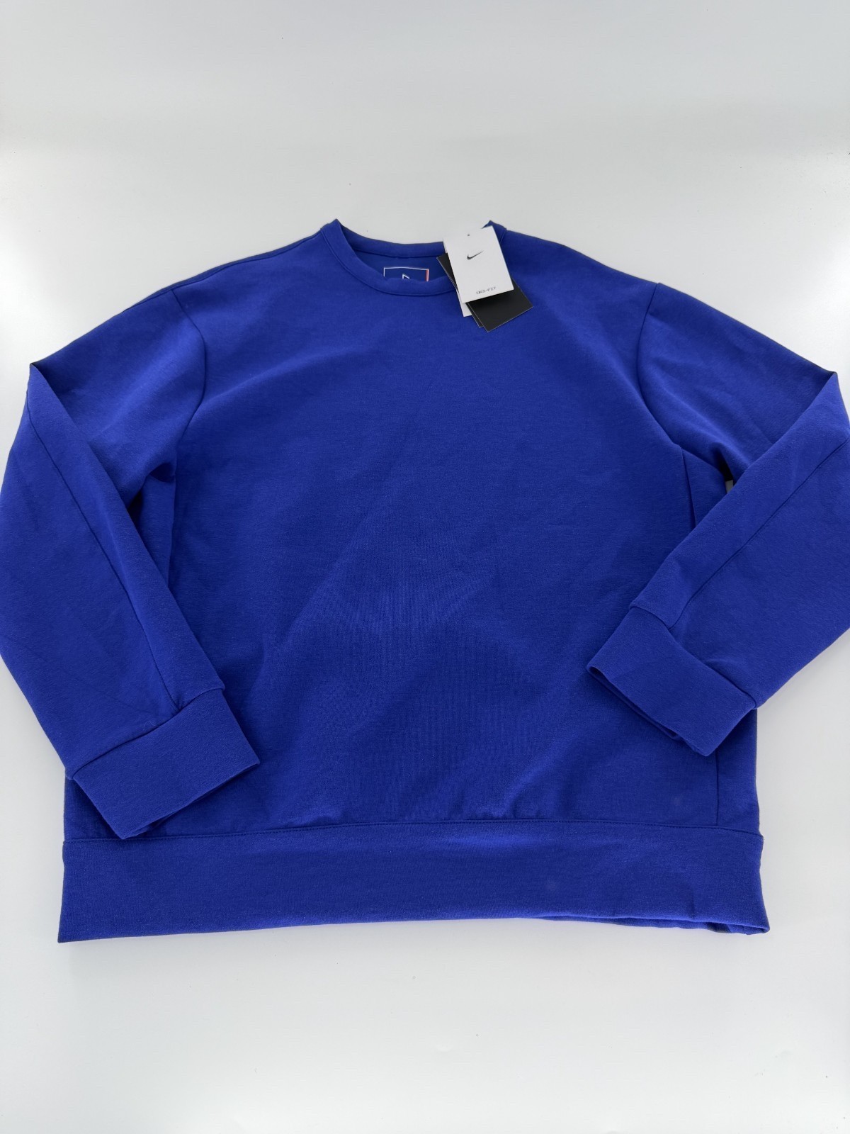 NWT Nike 24.7 Impossibly Soft Crewneck Sweatshirt Blue HQ6964-455 Men’s 2XL XXL