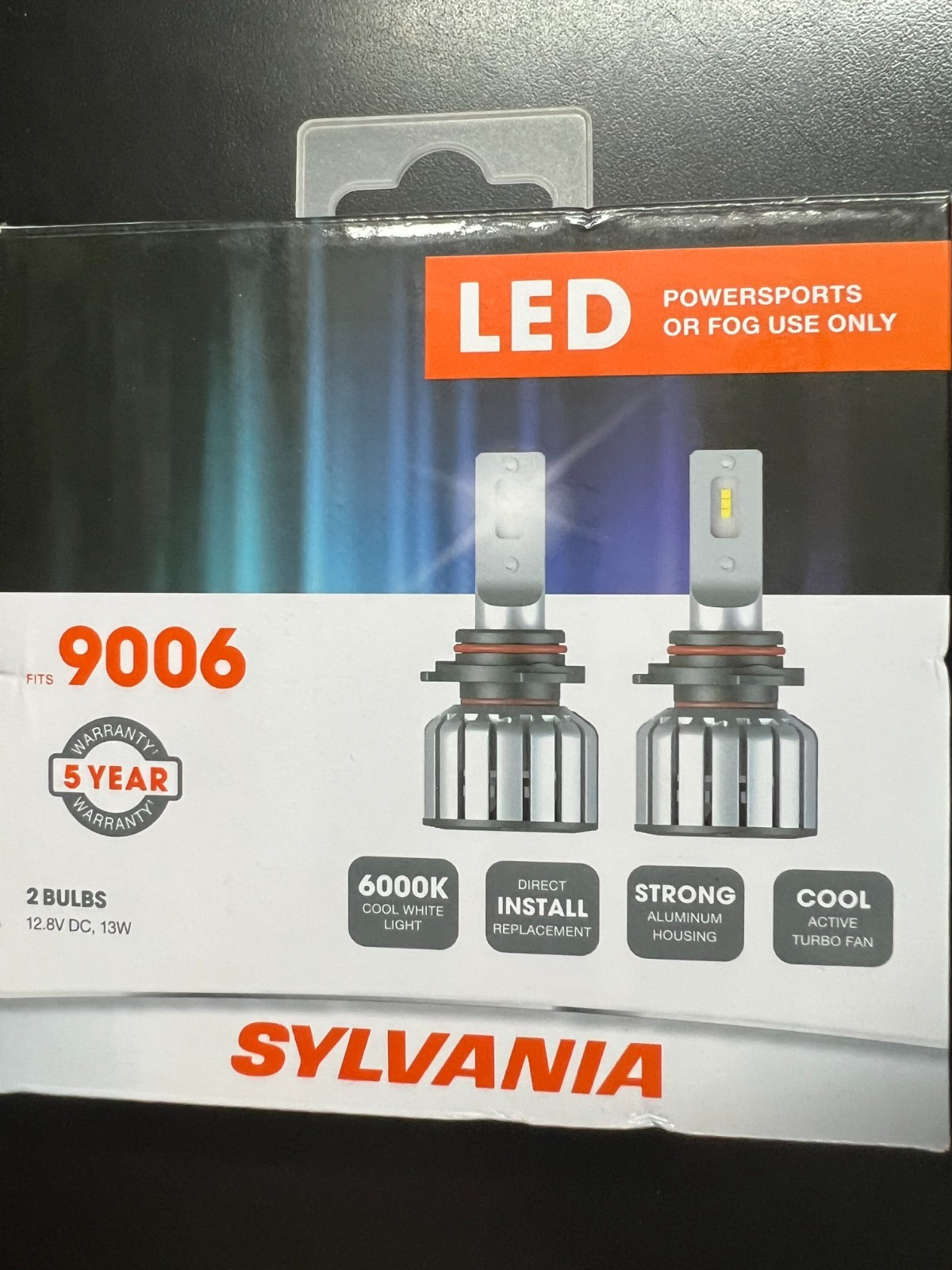 Sylvania 9006 LED Power Sports Fog Headlights Pair Set 2 Bulbs 9304