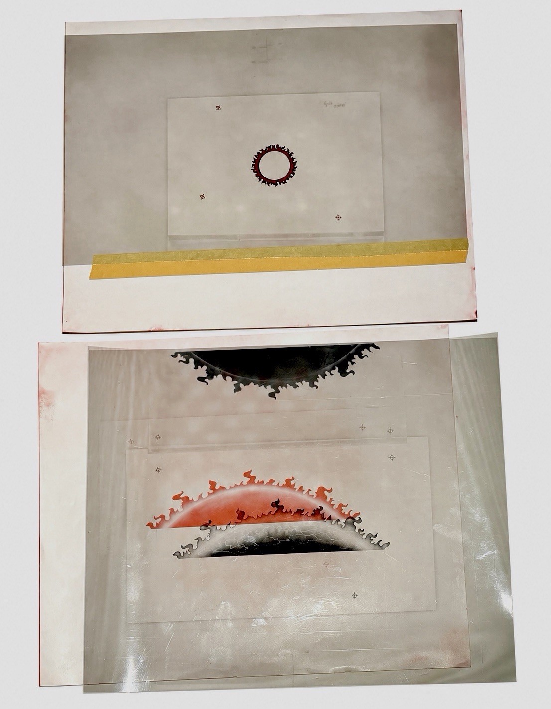 1991 TSR AD&D DARK SUN Original Production Art Acetate Overlay D&D RARE