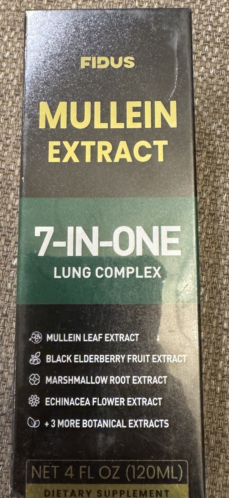 Fidus Mullein Drops for Lungs Lung Detox 7 in 1 Extract 4 oz 9/2027 Fidus Mullein Drops for Lungs Lung Detox 7 in 1 Extract 4 oz 9/2027