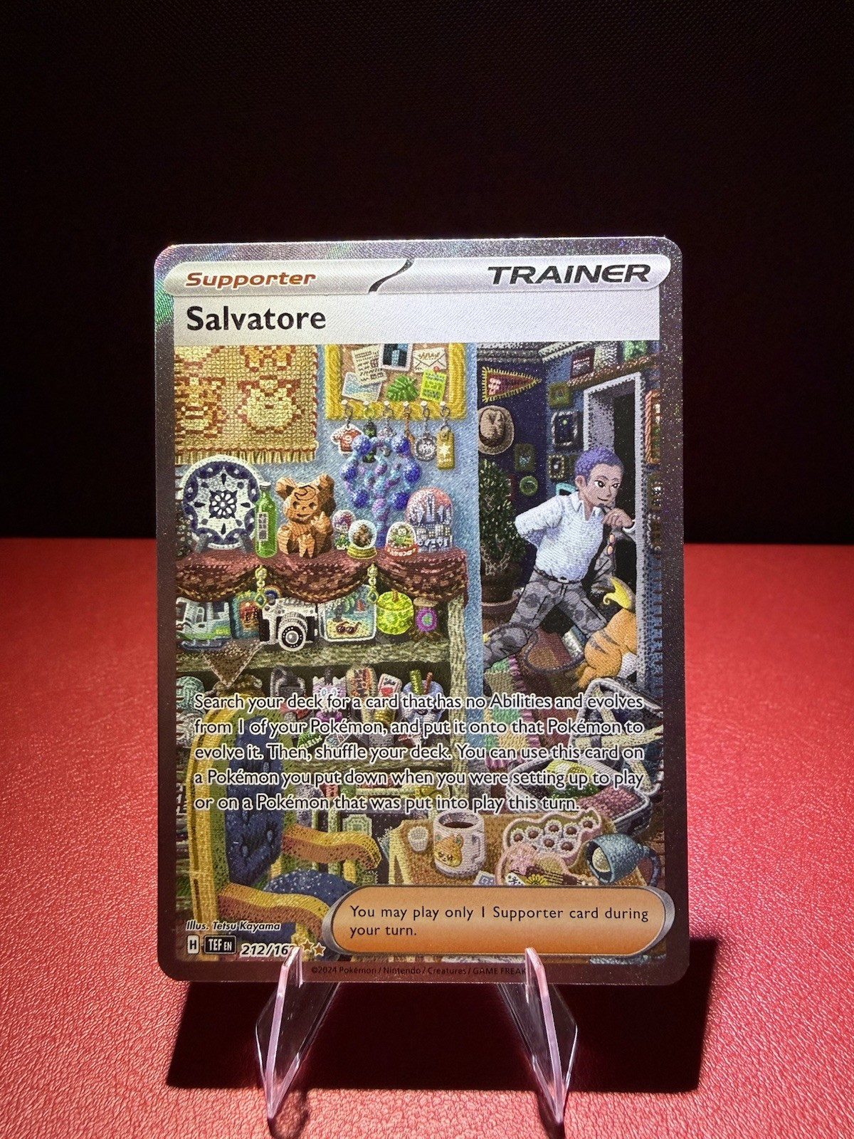 Salvatore 212/162 SIR Temporal Forces Pokemon TCG Salvatore 212/162 SIR Temporal Forces Pokemon TCG
