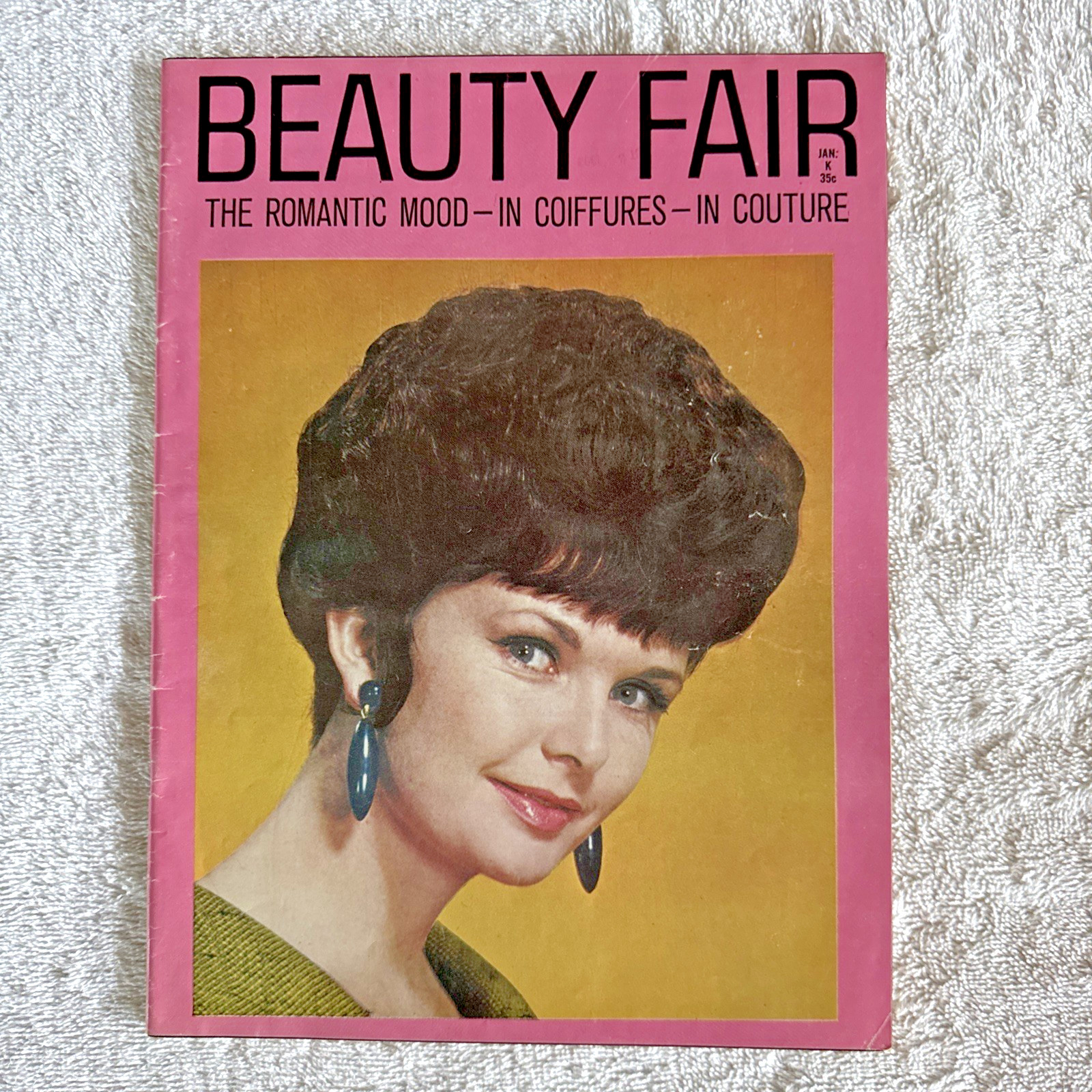 Vintage 1964 Beauty Fair Magazine January 60s Hair Styles Makeup Clothes Dance