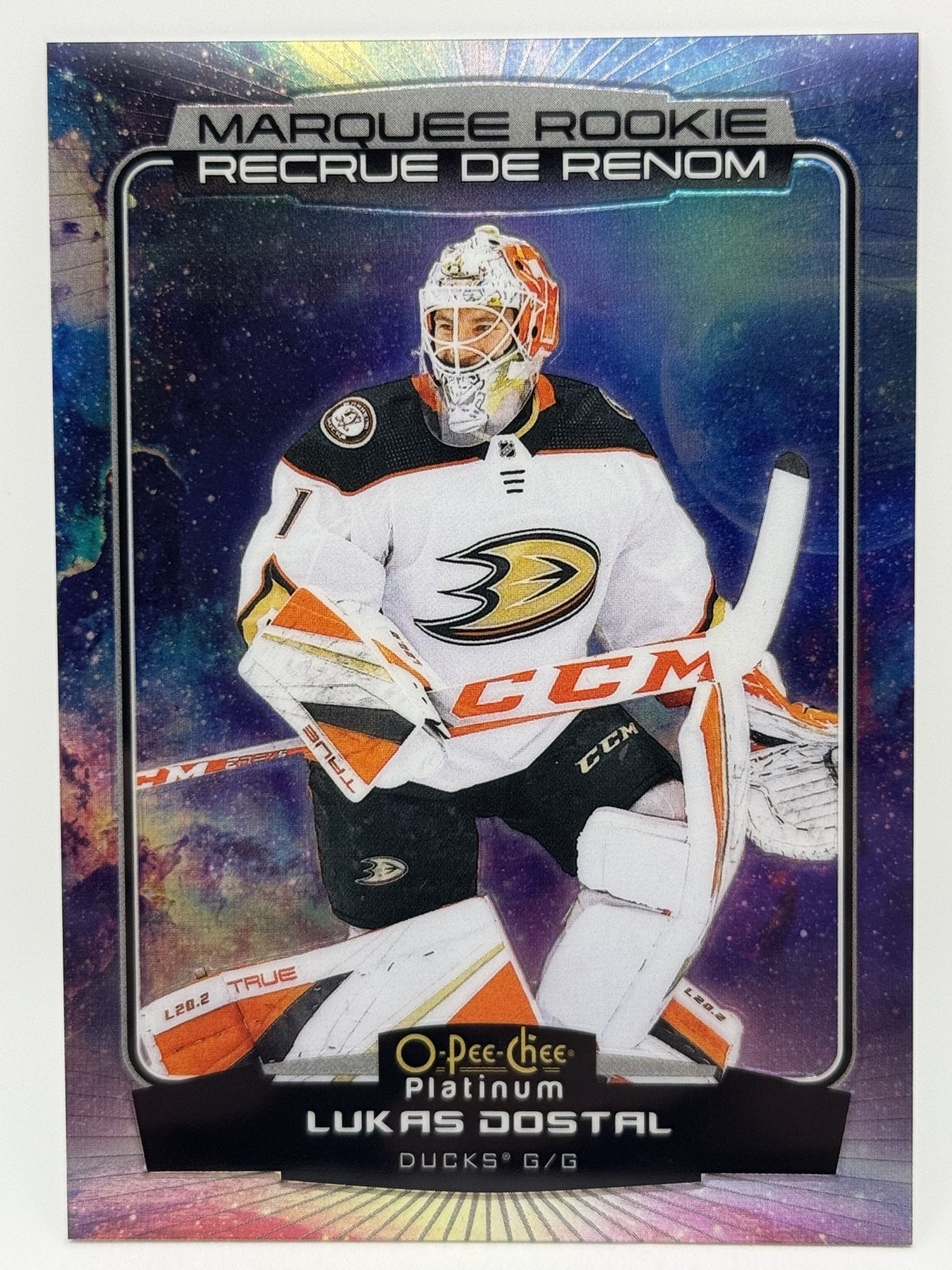 2022-23 O-Pee-Chee Platinum - Marquee Rookies Lukas Dostal #210 Cosmic /65 (RC)