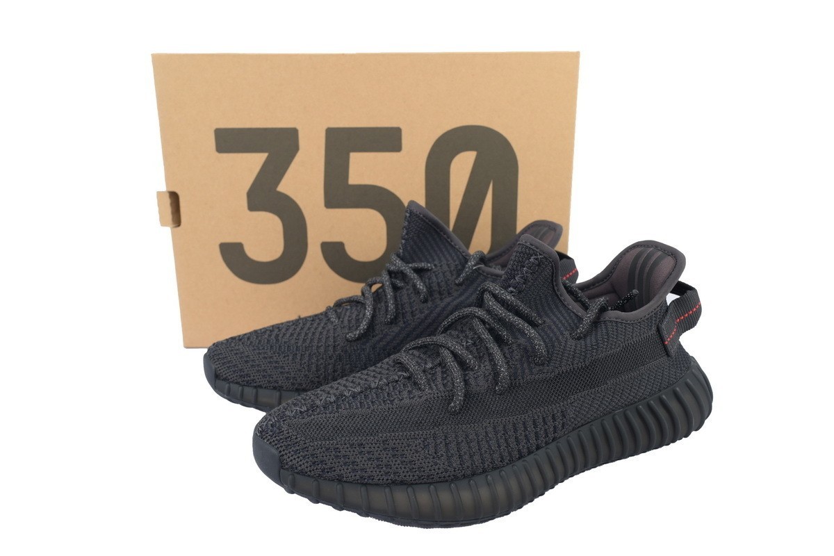 adidas Yeezy Boost 350 V2 Low Black Non-Reflective - Men's Shoes