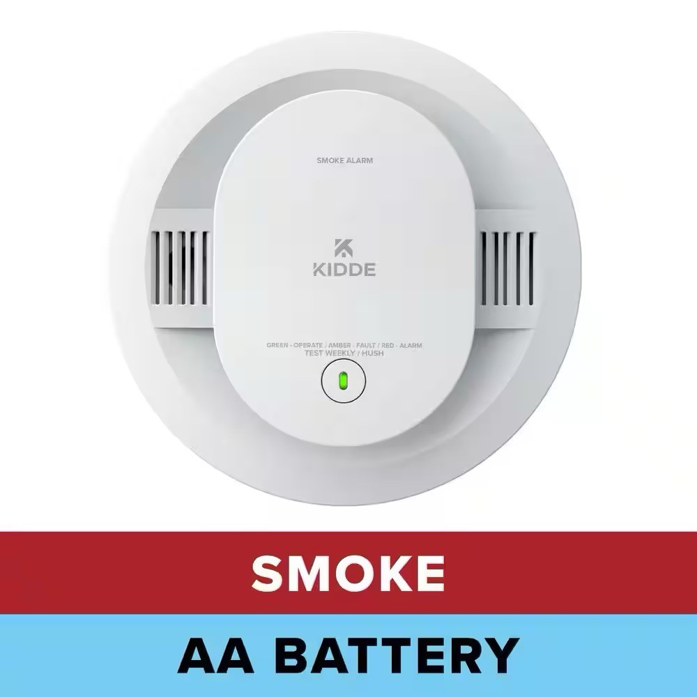 1-pack Kidde Battery Powered Smoke Detector Alarm w Photoelectric Sensor 20SDR