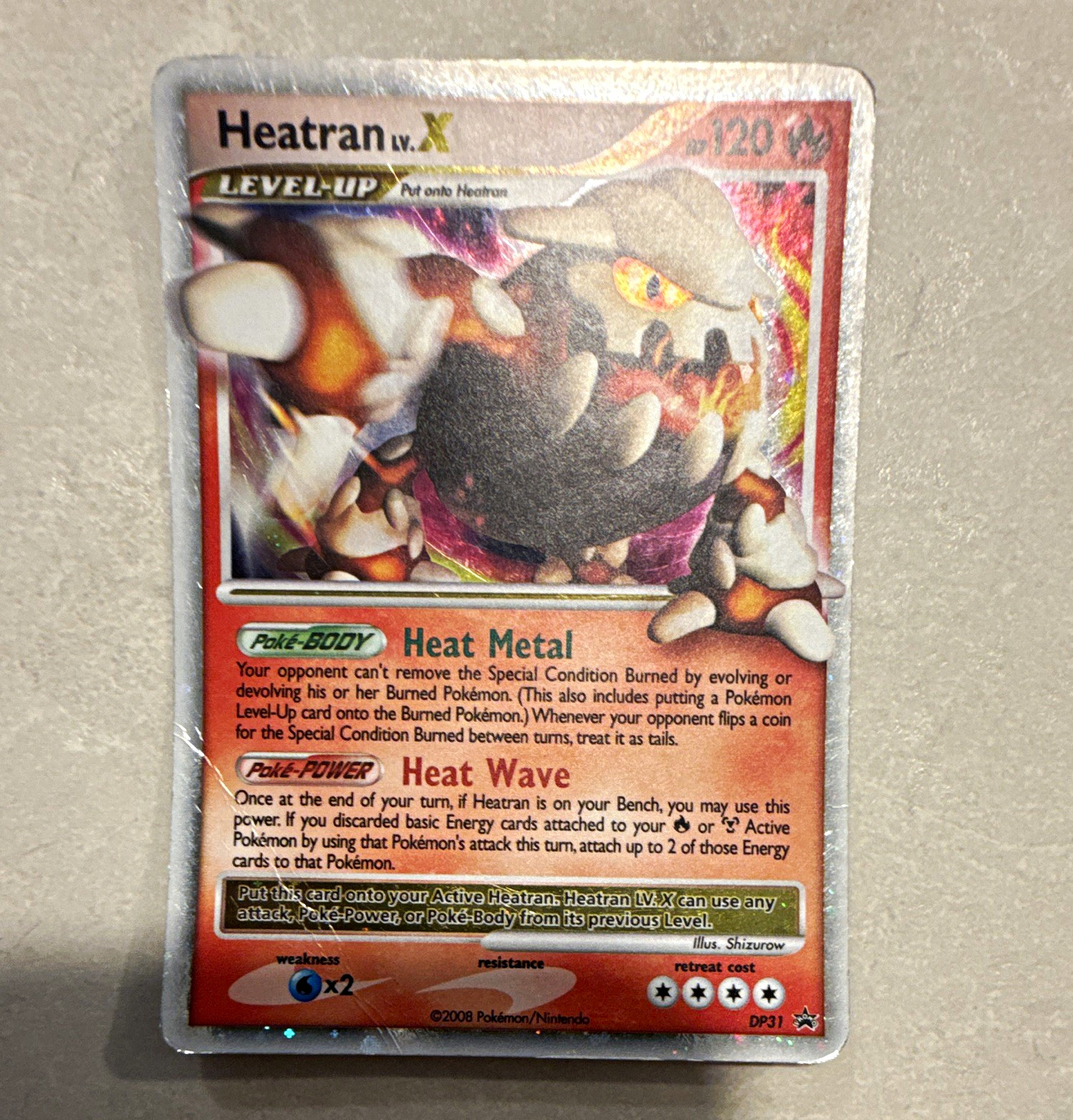 The Pokémon Company Pokémon TCG Heatran LV.X DP31 Promo Holo English