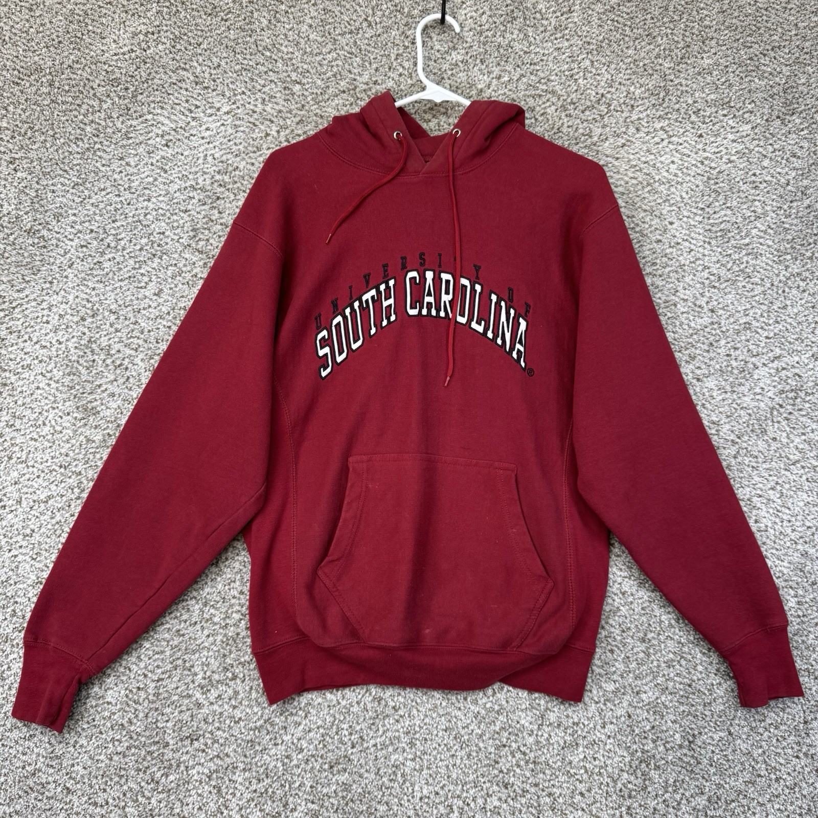 Vintage South Carolina Gamecocks Hoodie Sweatshirt Men\'s XS Red Steeve & Barry\'s