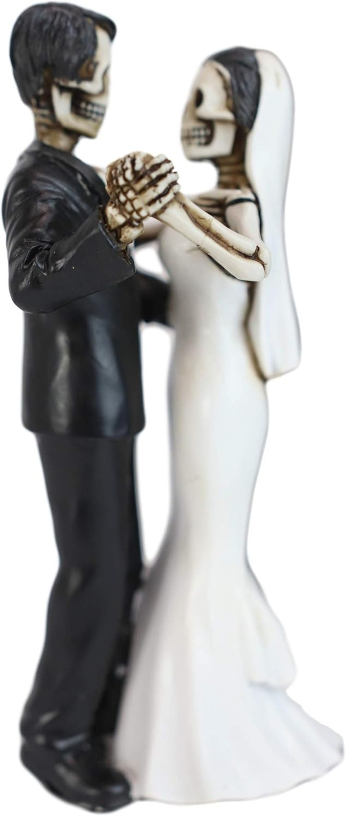Ebros Love Never Dies Skeleton Bride and Groom Figurine Cake Topper 6