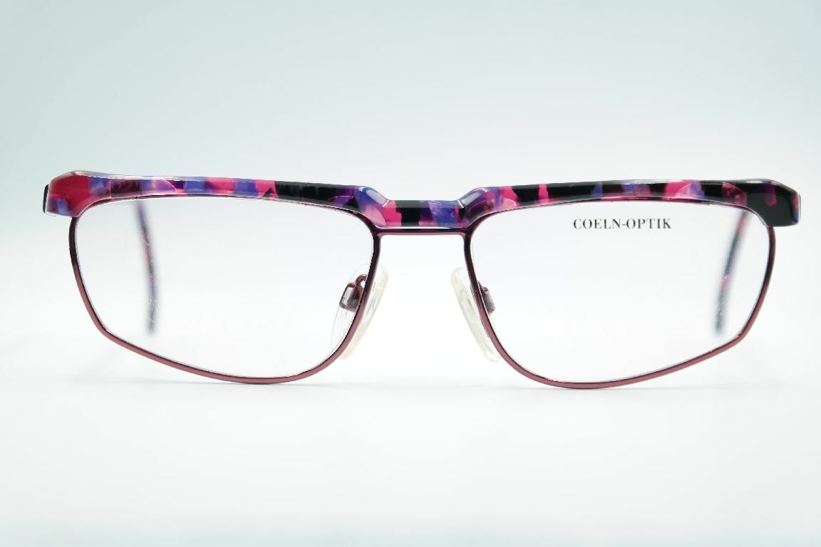 Vintage Coeln - Optics 0196 151 55[]16 140 Purple Oval Glasses NOS