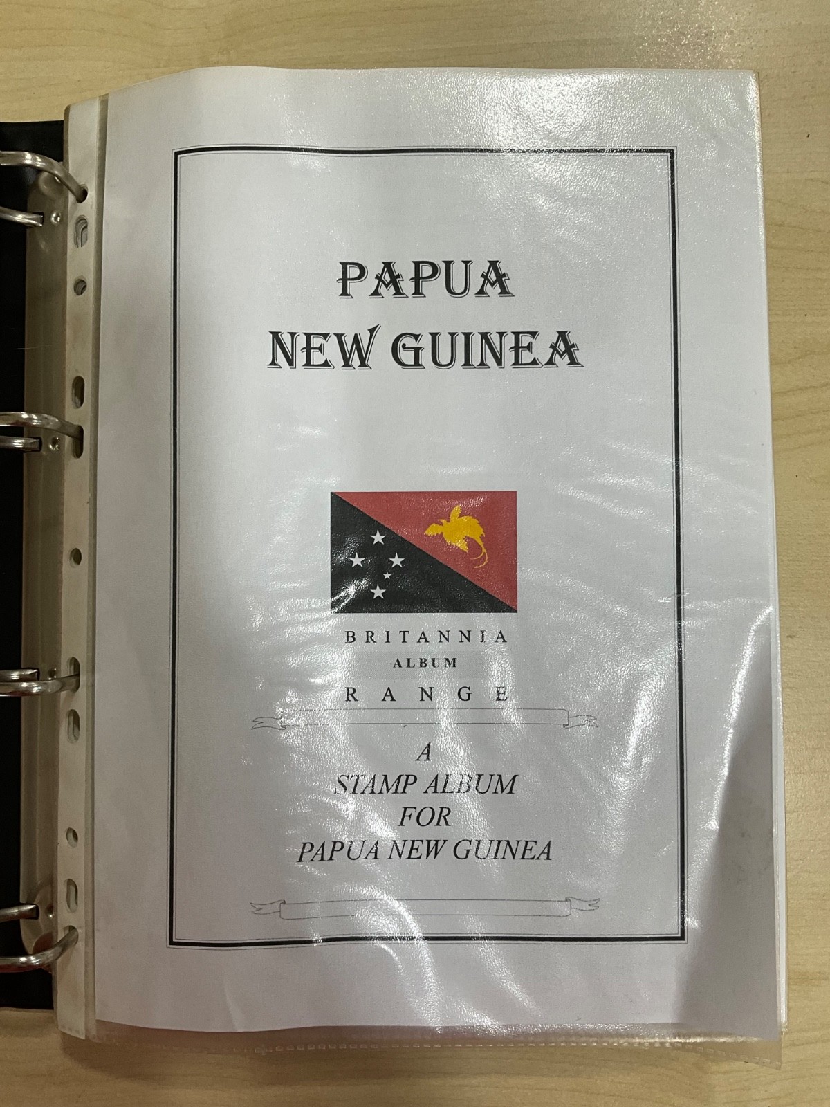 Papua New Guinea Stamp Collection in Britannia Album 1901 on Mint & Used #SV85