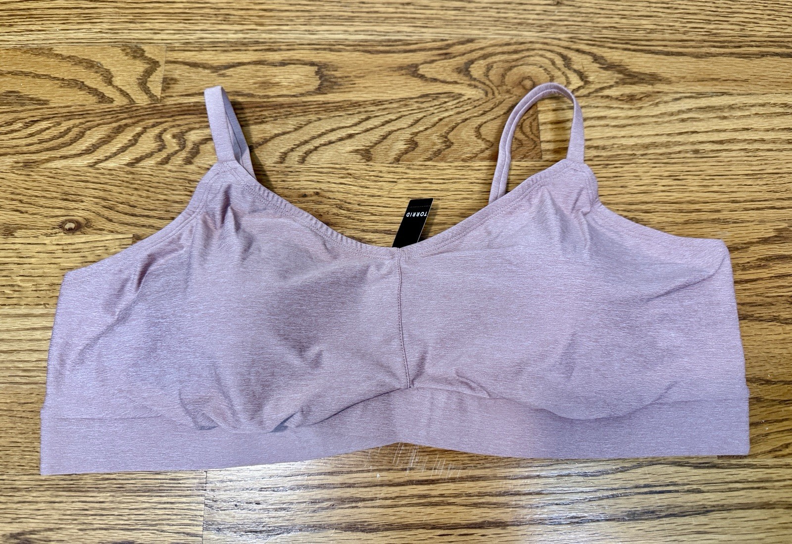 NWT Torrid Lightly Lined Heather Bralette Purple Mauve Size 3 3X NWT Torrid Lightly Lined Heather Bralette Purple Mauve Size 3 3X