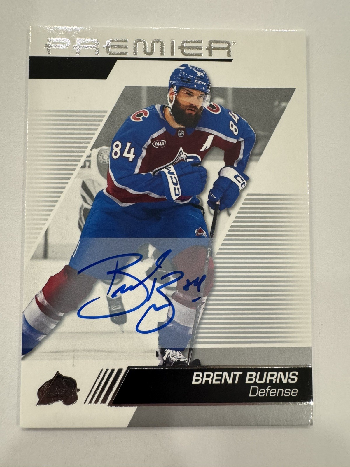 2025-26 Upper Deck Premier #45 Brent Burns AUTO Colorado 2025-26 Upper Deck Premier #45 Brent Burns AUTO Colorado