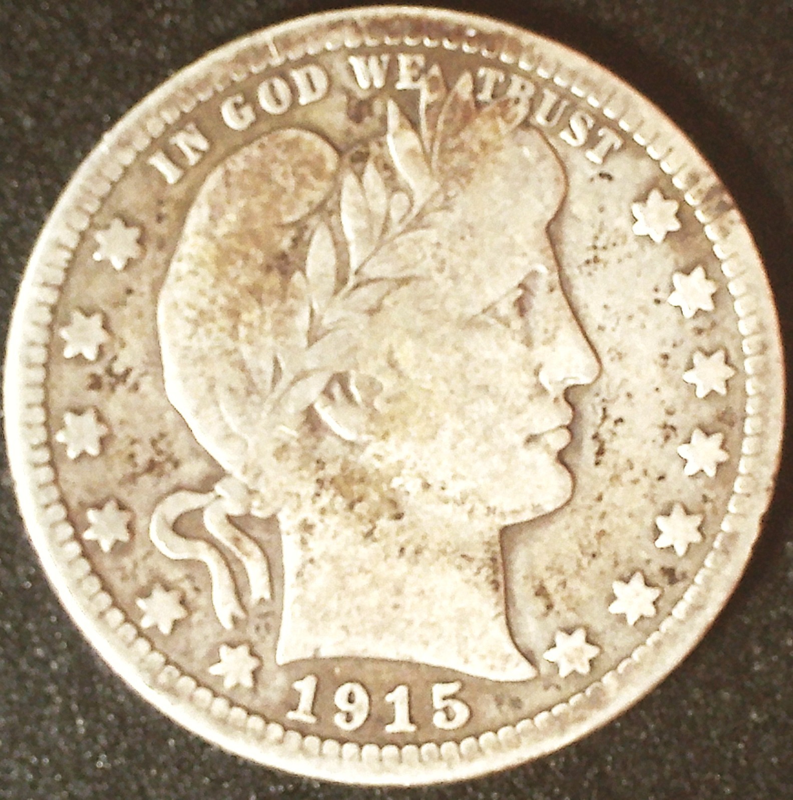 1915 - D Barber Quarter VG/F 1915 - D Barber Quarter VG/F