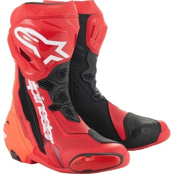 Alpinestars Supertech R Vented Boots 9 Bright Red 2220121-3029-43