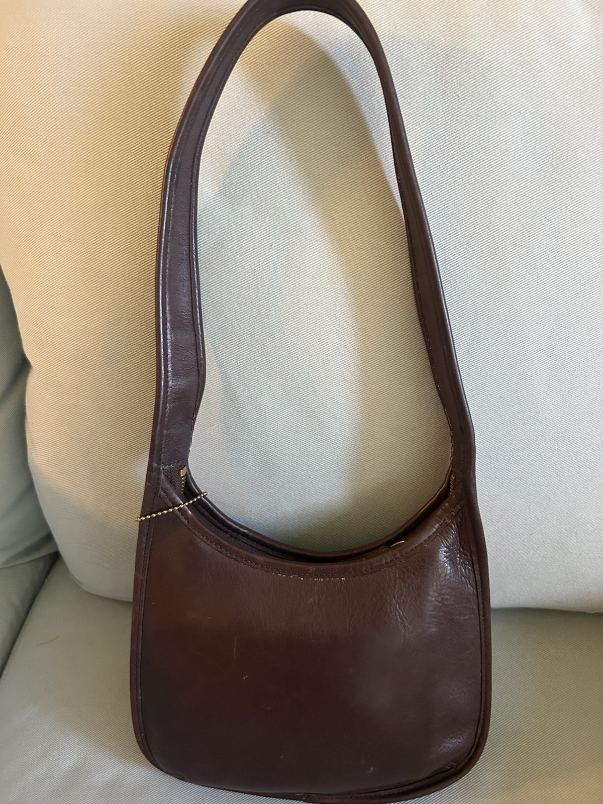Vintage COACH Ergo Mini Zip Leather Brown Coach 9020 Shoulder Bag Purse Rare Vintage COACH Ergo Mini Zip Leather Brown Coach 9020 Shoulder Bag Purse Rare