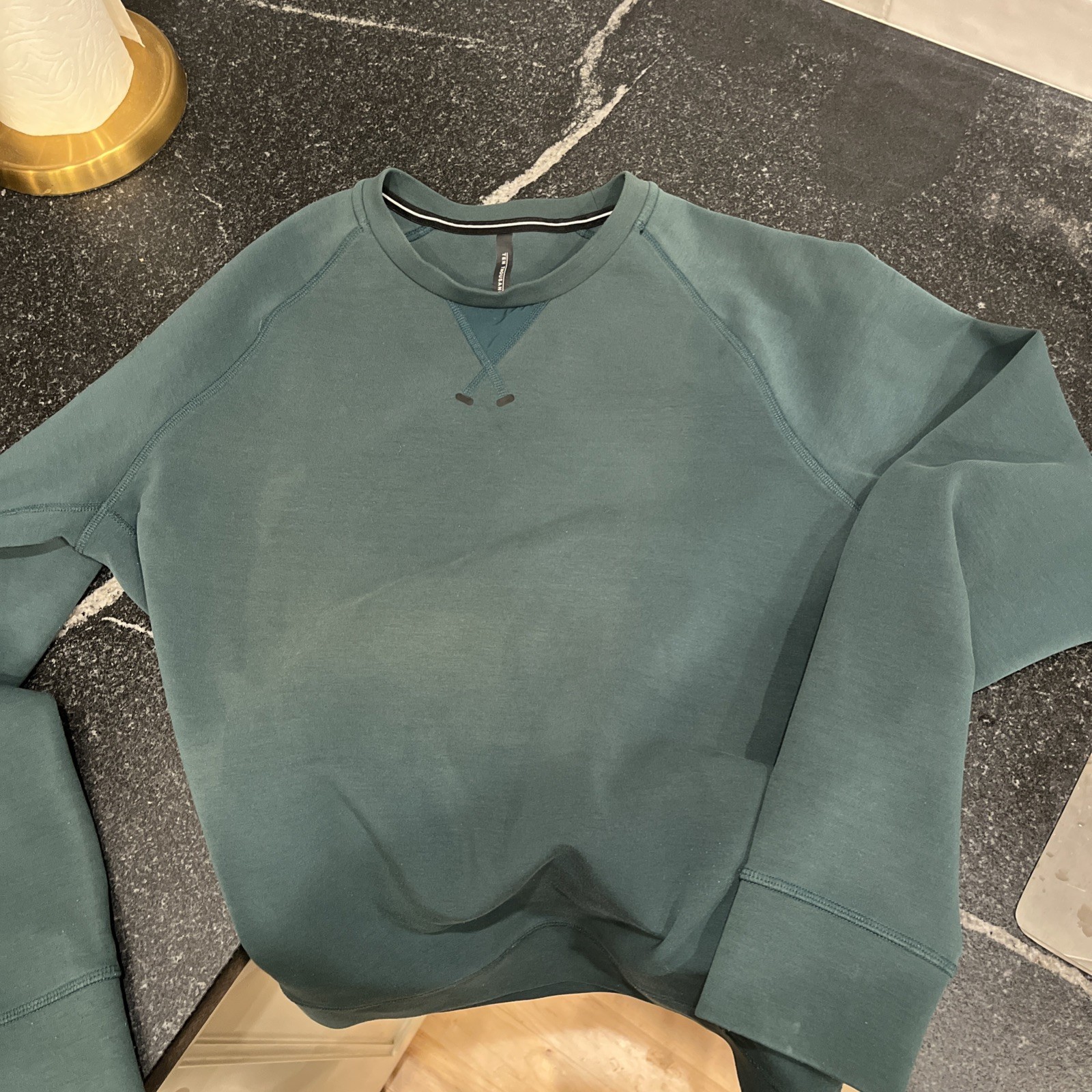 Ten Thousand Sweatshirt Mens Medium Green The Recover Crew Raglan Performance