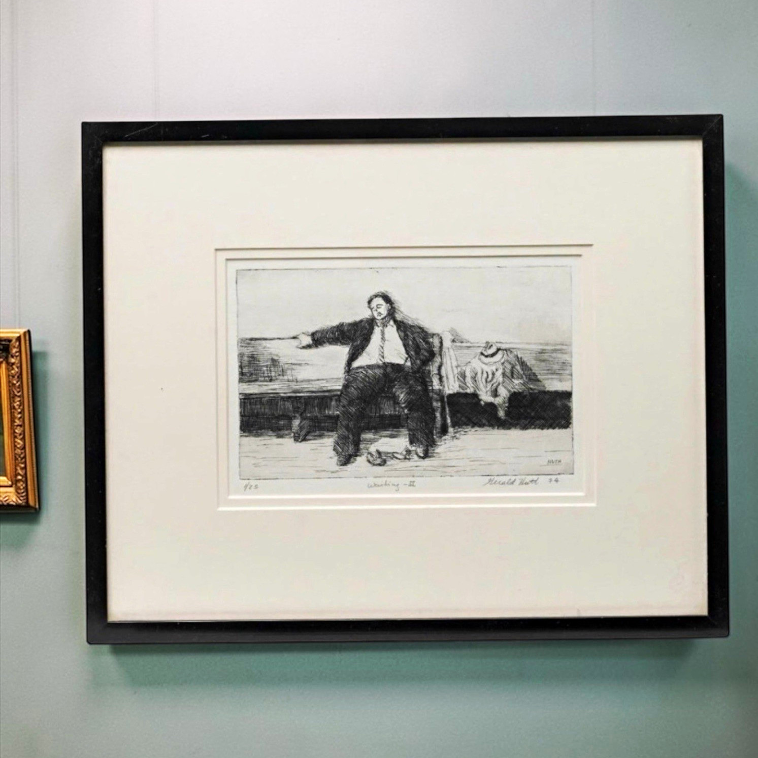 Gerald Huth Original Signed Limited Ed Ink Drawing \