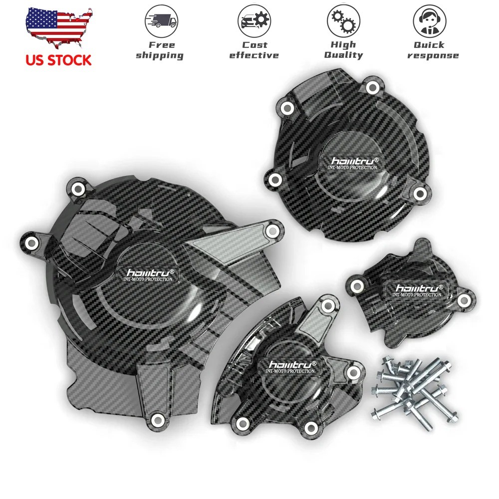 For Suzuki GSXR1000 GSXR1000R 2017-2025 Carbon Fiber Engine Protection Cover